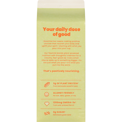 Good Karma Unsweetened Flax Milk +Protein