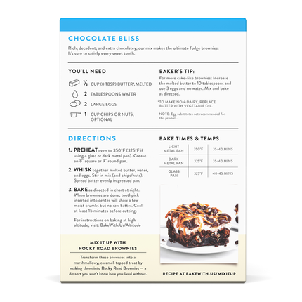 King Arthur Baking Company Gluten Free Fudge Brownie Mix, Non-GMO Project Verified, Certified Kosher