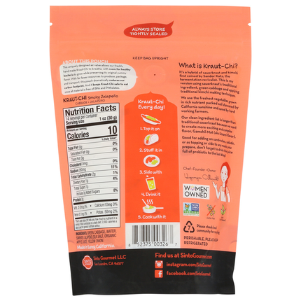 Sinto Gourmet Kraut-Chi Smoky Jalapeno