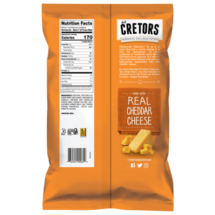 GH Cretors Flavored Popped Corn, Cheddar Cheese