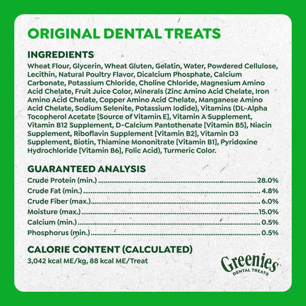 GREENIES Original Regular Daily Dental Treats for Dogs