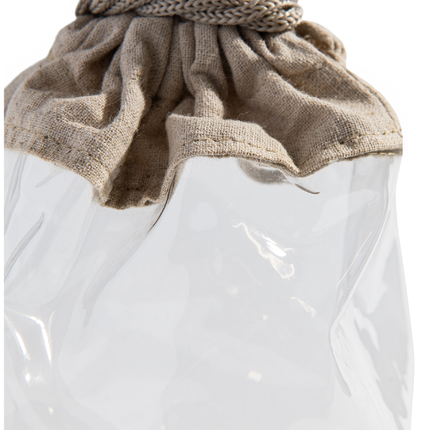 Large Reusable Linen Drawstring Bag
