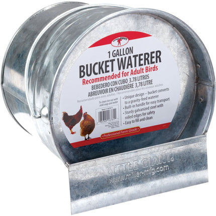 Little Giant Bucket Poultry Waterer, 1 Gallon