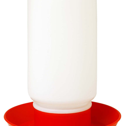 Little Giant 1 Quart Chicken Feeder & Waterer – Plastic Screw-On Jar & Base (Sold Separately)