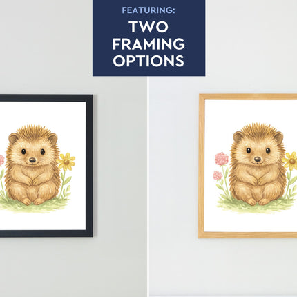Adorable Baby Animals Art Print, Framed (12" x 16")