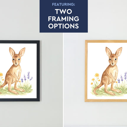 Adorable Baby Animals Art Print, Framed (12" x 16")