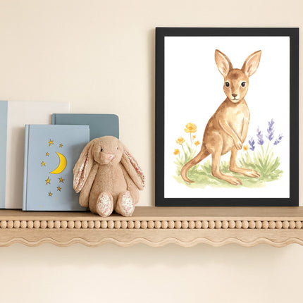 Adorable Baby Animals Art Print, Framed (12" x 16")