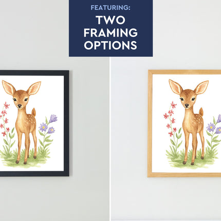 Adorable Baby Animals Art Print, Framed (12" x 16")