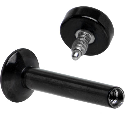 5/16 Black IP 3mm Circle Internal Thread Daith Cartilage Tragus