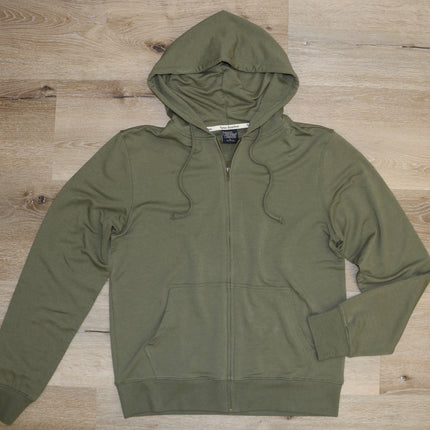Men's Eco-Smart Full-Zip Bamboo Viscose Hoodie