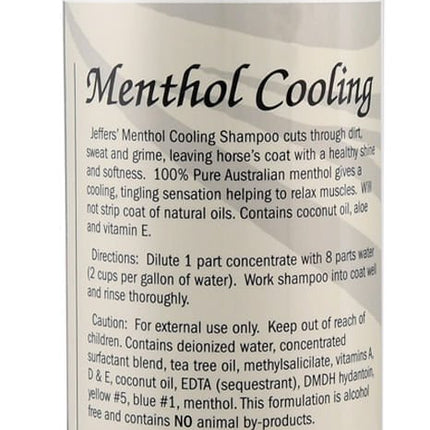 Jeffers Equine Menthol Cooling Shampoo for Horses