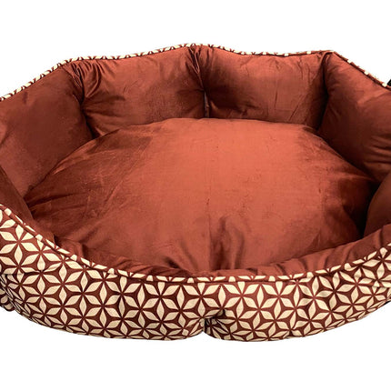 Mink Tufted Euro Cuddler Bed For Dogs & Cats