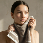 Sorrel Tan & Ecru / Washcloths (Set of 2)