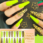 Small / Lime Green Cheetah Print