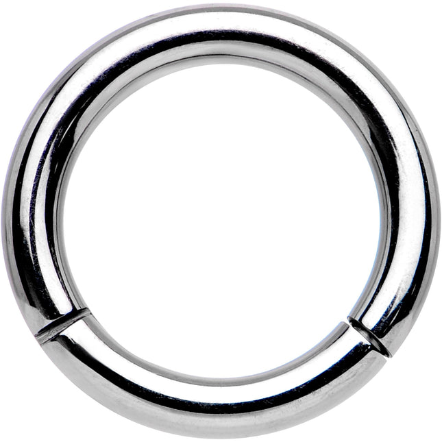14G 5/16 Solid G23 Implant Grade Titanium Hinged Segment Ring
