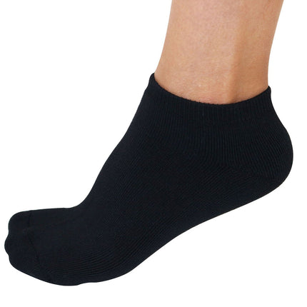 No Look Anklet Bamboo Viscose Socks - Black