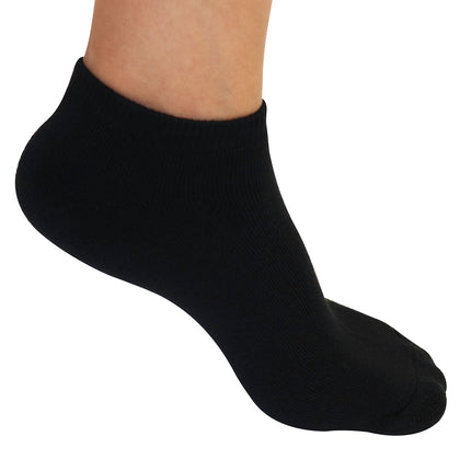 No Look Anklet Bamboo Viscose Socks - Black