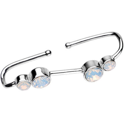 Aurora Gem Illusion Non Pierced Industrial Barbell