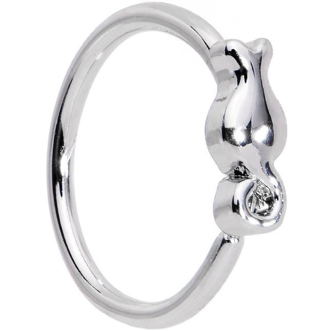 20G 5/16 Tiny Tulip Flower Seamless Circular Ring