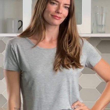 Women’s Bamboo Lounge Set - Lounge T-Shirt + Lounge Shorts