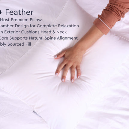 Down + Feather Chamber Pillow