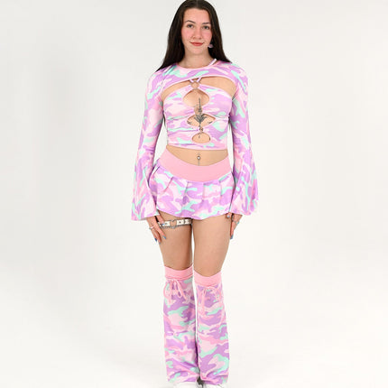 Cotton Candy Camo Shrug Top