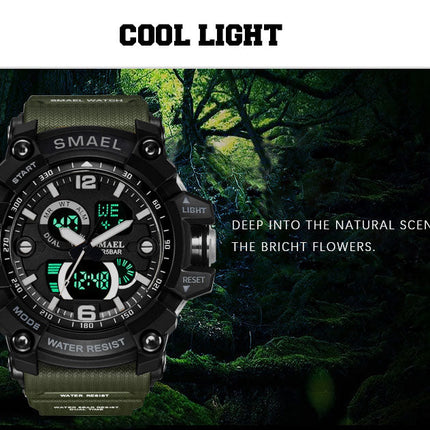Military Watch 50m Waterproof Wristwatch LED Quartz Clock Male Digital Sports Watches Men's