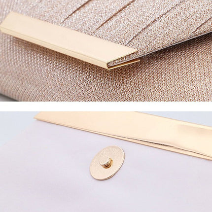 2021 Lady Handbag Party Soft Single Chain Package Cover Type Clutches
