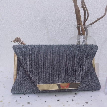 2021 Lady Handbag Party Soft Single Chain Package Cover Type Clutches