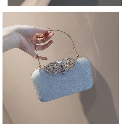 Rhinestone Evening Bags Wedding Diamonds Handbags Black Chic Bag With Handle