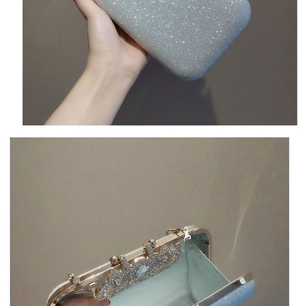 Rhinestone Evening Bags Wedding Diamonds Handbags Black Chic Bag With Handle
