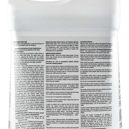 Pyranha Insect Control Space Fly Spray 1-10 HPS Concentrate for Barns, Stables, & Kennels