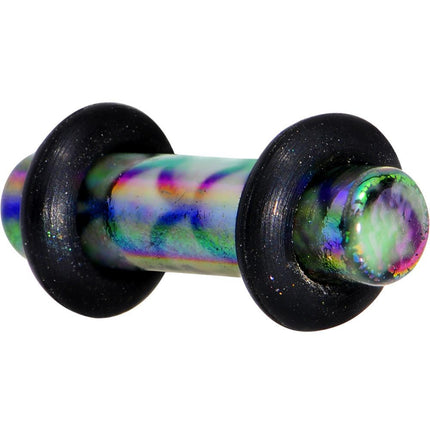 Green Blue Acrylic Mermaid Scale Straight Plug Set 14G to 8G