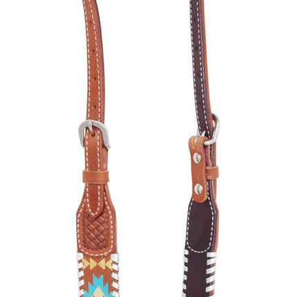Rafter T Painted Aztec One Ear Headstall