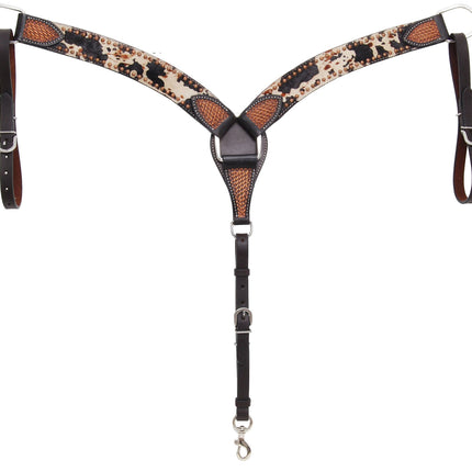 Rafter T Peppered Hide Breast Collar