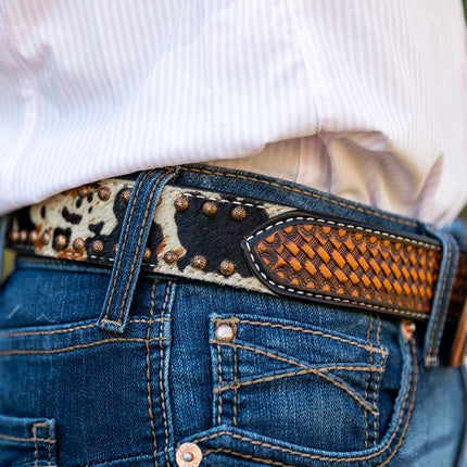 Rafter T Peppered Hide Ladies' Belt