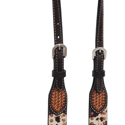 Rafter T Peppered Hide Single Ear Headstall