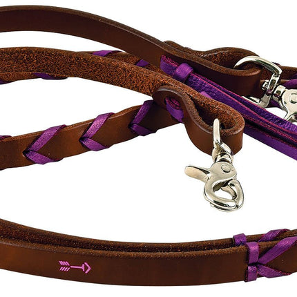 Rafter T Plaited Barrel Racing Reins