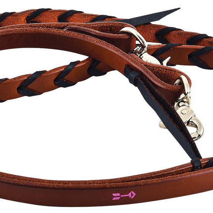 Rafter T Plaited Barrel Racing Reins