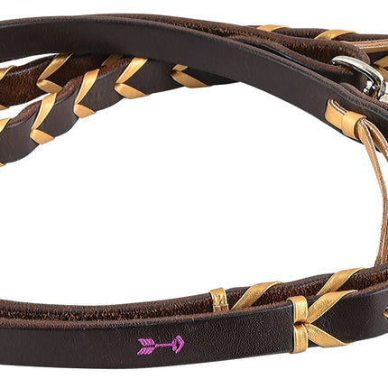 Rafter T Plaited Barrel Racing Reins