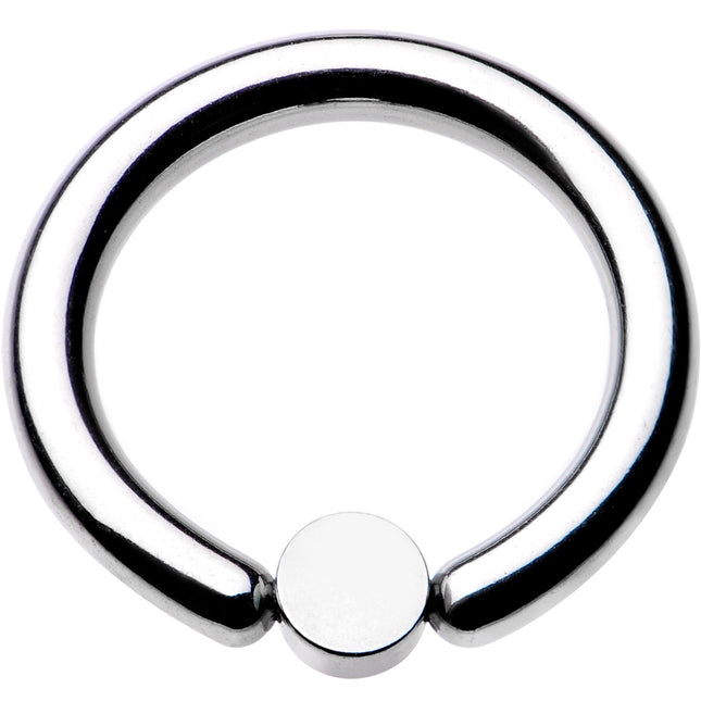 10G 1/2 Aqua Faux Opal 4mm Disc BCR Captive Ring