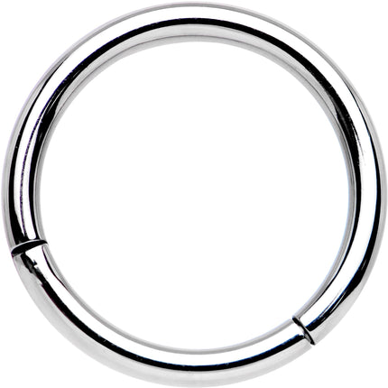 14G 1/2 Solid G23 Implant Grade Titanium Hinged Segment Ring