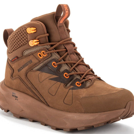 ROCKROOSTER Farmington Brown 6 Inch Waterproof Hiking Boots with VIBRAM® Outsole  OC21031