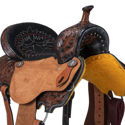 Royal King Two Tone Hawley Barrel Saddle Package