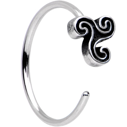 20G Aurora Gem Ultra Modern Nose Bone Captive Ring Pack Set of 5