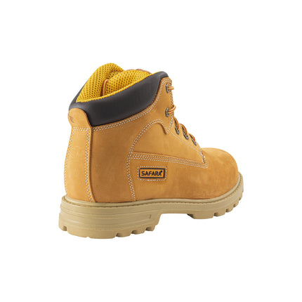 Safara Rugged Wheat Nubuck Water Resistant Work Boots [R20883]