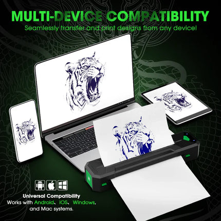 EZ WIRELESS TATTOO TRANSFER STENCIL PRINTERS