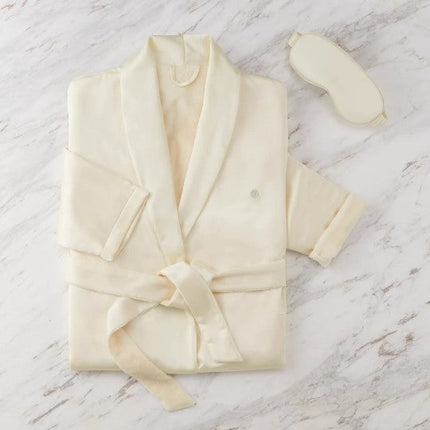 Clean Design Home® Satin Robe with Eyemask Gift Set