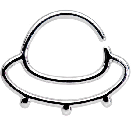 16G 3/8" Outer Space UFO Septum Ring