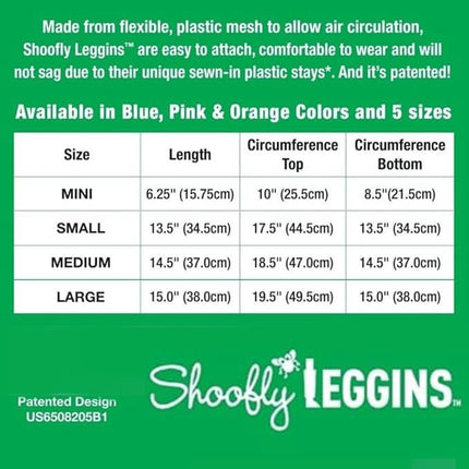 Shoofly Leggins Fine Mesh Fly Boots for Horses, 4 Pack